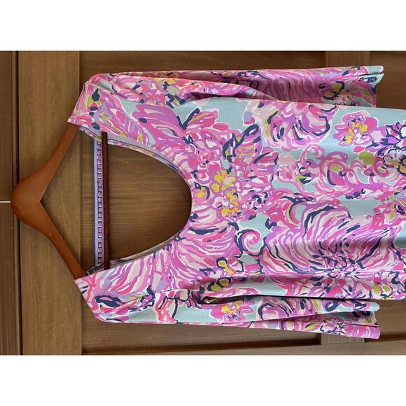 Lilly Pulitzer Emma Open Back Dress in Serene Blue Big Escapade Women’s Small - Picture 11 of 13